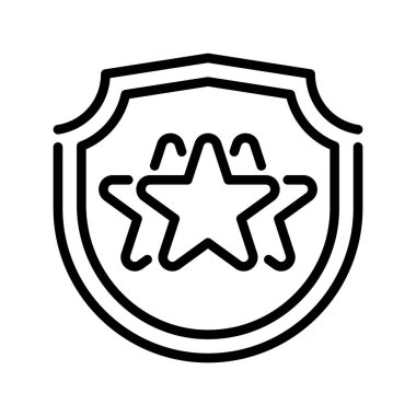 Cesaret çizgisi ikonu. Evrensel yaratıcı prim sembolü. Vektör simgesi logo şablonu. Vektör illüstrasyonu