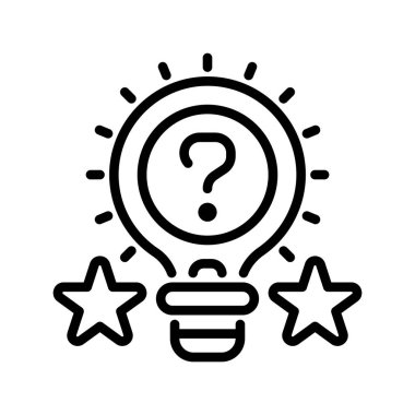 Merak çizgisi simgesi. Evrensel yaratıcı prim sembolü. Vektör simgesi logo şablonu. Vektör illüstrasyonu