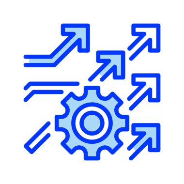 Verimlilik Doldurulmuş Satır simgesi. Evrensel yaratıcı prim sembolü. Vektör simgesi logo şablonu. Vektör illüstrasyonu