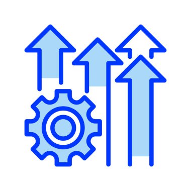 Verimlilik Doldurulmuş Satır simgesi. Evrensel yaratıcı prim sembolü. Vektör simgesi logo şablonu. Vektör illüstrasyonu