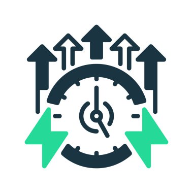 Verimlilik İkili Ses Çizgisi simgesi. Evrensel yaratıcı prim sembolü. Vektör simgesi logo şablonu. Vektör illüstrasyonu