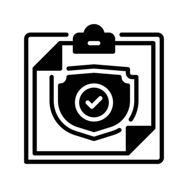 Kalkan çizgisi simgesi olan pano. Evrensel yaratıcı prim sembolü. Vektör simgesi logo şablonu. Vektör illüstrasyonu