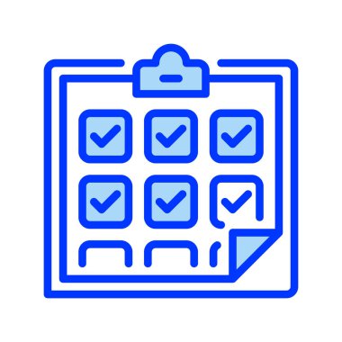 İşaretli satır simgesi olan pano. Evrensel yaratıcı prim sembolü. Vektör simgesi logo şablonu. Vektör illüstrasyonu