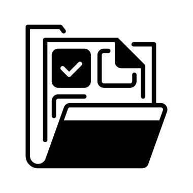 Dosya dizini simgesi. Evrensel yaratıcı prim sembolü. Vektör simgesi logo şablonu. Vektör illüstrasyonu