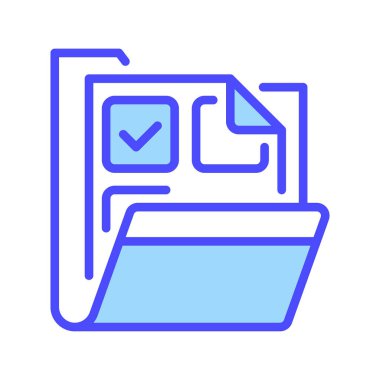 Dosya dizini simgesi. Evrensel yaratıcı prim sembolü. Vektör simgesi logo şablonu. Vektör illüstrasyonu