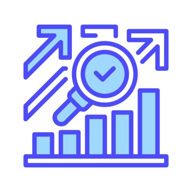 Tahmin çizgisi simgesi. Mobil konsept ve web tasarımı için doğrusal biçim işareti. Taslak vektör simgesi. Sembol, logo çizimi. Vektör grafiği