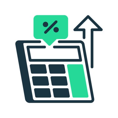 ROI Hesap Çizgisi simgesi. Mobil konsept ve web tasarımı için doğrusal biçim işareti. Taslak vektör simgesi. Sembol, logo çizimi. Vektör grafiği