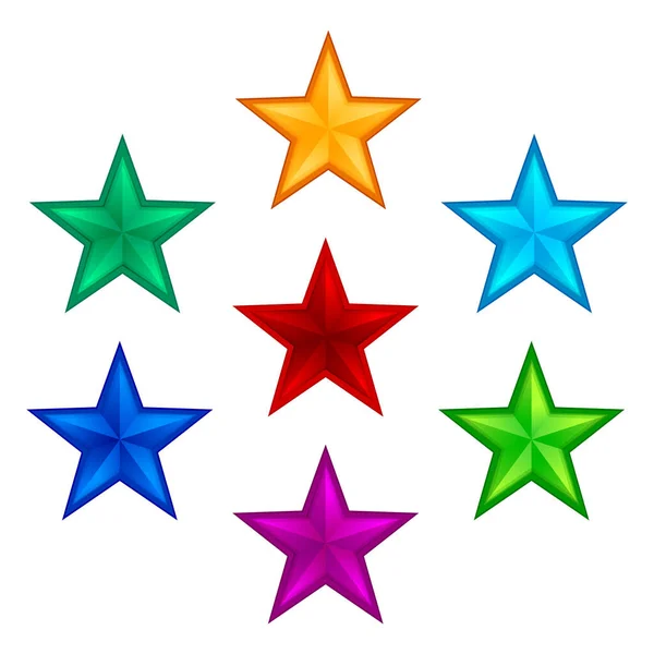Grupo Estrellas Navidad Con Colores Muy Bonitos —  Fotos de Stock