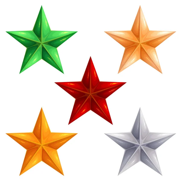 Grupp Julstjärnor Med Mycket Vackra Färger — Stockfoto
