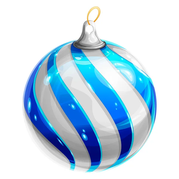 Une Très Belle Colorée Brillante Sphère Noël — Photo