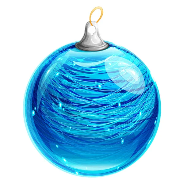 Une Très Belle Colorée Brillante Sphère Noël — Photo