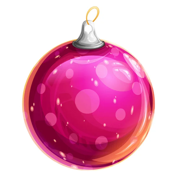 Uma Esfera Natal Muito Bonita Colorida Brilhante — Fotografia de Stock