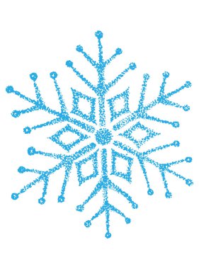 Vintage kar taneleri, dotwork stili vektör çizimi, Noel resmi, tasarım ve dekor için