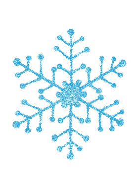 Vintage kar taneleri, dotwork stili vektör çizimi, Noel resmi, tasarım ve dekor için