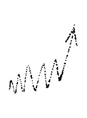 Ortaklığın iki ok sembolü, takım çalışması, ikon, vektör karalama stili ve teknik, nokta çalışması, dövme, tasarım ve dekorasyon için çıkartma, beyaz arkaplanda siyah noktalar