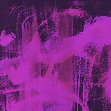 Soyut sanat arka plan mor ve leylak renkleri. Yumuşak menekşe gradyanlı tuvalde suluboya boya. Kağıt üzerinde çiçek desenli kırmızı çizimler. Doku arkaplanı, makro.