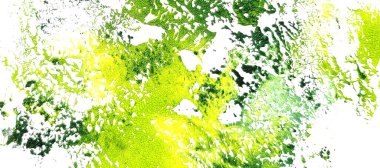 Soyut arkaplan, yeşil suluboya, fırça darbeleri, akrilik, tasarım ve dekorasyon için resimleme