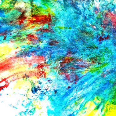 Soyut renkli arkaplan, boya sıçramaları, mavi, yeşil, sarı, beyaz, kırmızı, dekor tasarımı için resim, renkli desenli arkaplan