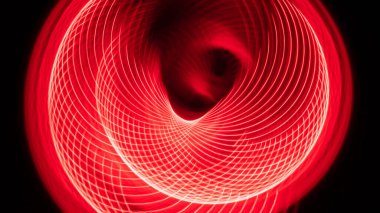 Özet: Siyah Arkaplanda İlginç Renk Girdapları