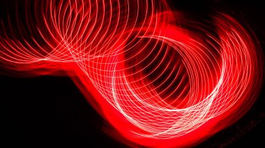 Özet: Siyah Arkaplanda İlginç Renk Girdapları