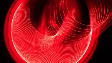 Özet: Siyah Arkaplanda İlginç Renk Girdapları