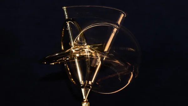 Stock image Golden Gyroscope Spinning on its Base