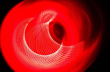 Özet: Siyah Arkaplanda İlginç Renk Girdapları