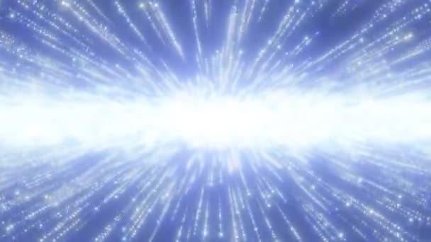 Absztrakt Shooting Stars Outer Space Fast Light Speed Dots Mozgalom — Stock videók