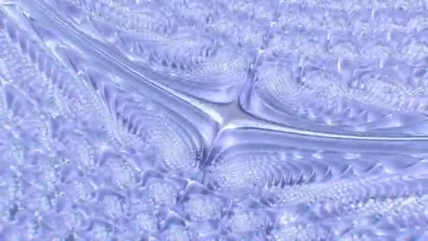 Hermoso Púrpura Estética Abstracta Brillante Onda Patrón Flujo Superficie Seamless — Vídeos de Stock