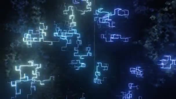 컴퓨터 네트워크 활성화 데이터 원활한 애니메이션 — 비디오