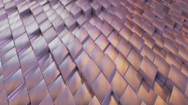 Brillant Violet Reflet Abstrait Argyle Tiles Déplaçant Vers Haut Vers — Video