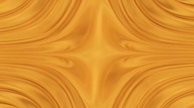 Soyut Akan Altın Dalga Dalgalanan Sıvı Sarı Yüzey - 4K Kusursuz VJ Döngüsüz Arkaplan Animasyonu
