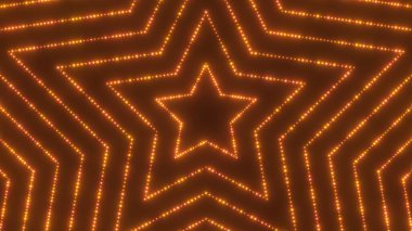 Parlak Altın Parlayan Parıldayan Işıklar Genişleyen Yıldız Şekilleri Düzenlenmiş - Soyut Arkaplan DokusuName