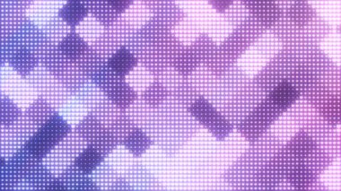 Büyüleyici Mor Pembe Kalp Neon LED Matrix Elmas Parıltısı - 4K Kusursuz VJ Döngüsüz Arkaplan Animasyonu