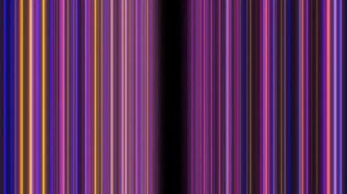 Soyut Renkli Parlak Neon Parlak Dikey Hat Koridoruna Uç - 4K Kusursuz VJ Döngü Hareketi Arkaplan Canlandırması