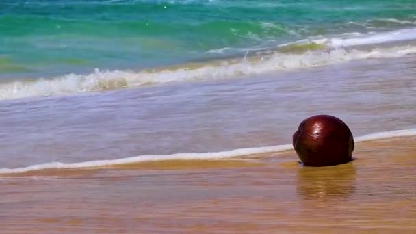 Gyönyörű Csodálatos Csodálatos Titkos Banán Strand Nai Thon Naithon Beach — Stock videók