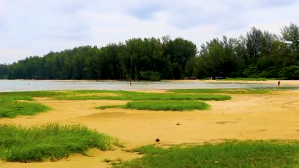 Plaża Naiyang Zatoka Krajobraz Panorama Piękna Wymarzona Plaża Turkusową Czystą — Wideo stockowe