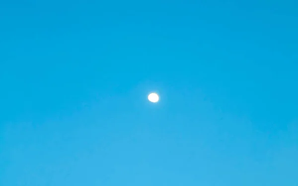 Close Moon Shining Brightly Playa Del Carmen Quintana Roo Mexico — Stock Photo, Image