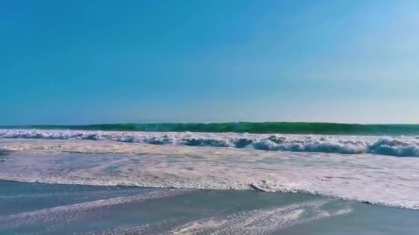 Extreem Grote Surfgolven Het Strand Zicatela Puerto Escondido Oaxaca Mexico — Stockvideo
