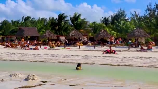 Holbox Mexico December 2021 Panorama Landscape View Beautiful Holbox Island — Wideo stockowe