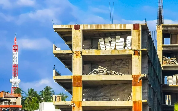 Enormes Obras Gigantescas Dejan Construir Obras Ruinas Zicatela Puerto Escondido — Foto de Stock
