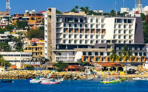 Puerto Escondido Oaxaca Mexico December 2022 Vissersboten Aan Haven Het — Stockfoto