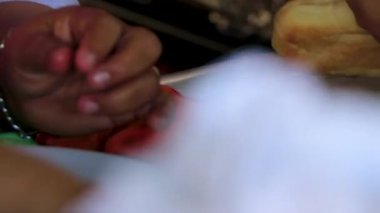 Meksika yemeği torta taco sandviçi Quintana Roo Mexico 'daki Holbox Adası' nda hazır..
