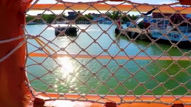 Holbox Quintana Roo México Dezembro 2021 Passeio Barco Com Lancha — Vídeo de Stock