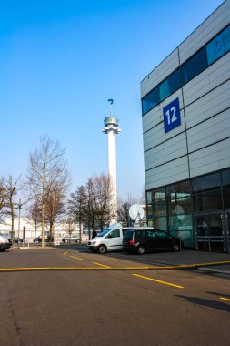 Laatzen Hannover 'deki Cebit Fuar Alanı, Almanya' nın Aşağı Saksonya Bölgesi.