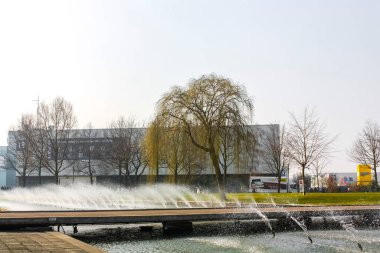 Laatzen Hannover 'deki Cebit Fuar Alanı, Almanya' nın Aşağı Saksonya Bölgesi.