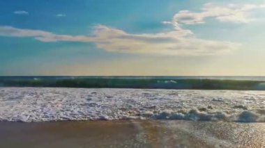 Zicatela Puerto Escondido Oaxaca 'da büyük sörfçü dalgaları..