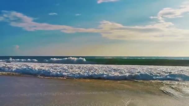 Extrem Große Surferwellen Strand Von Zicatela Puerto Escondido Oaxaca Mexiko — Stockvideo