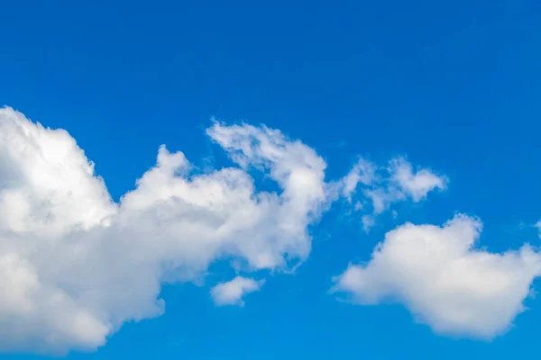 stock image Blue sky with beautiful clouds cloud formations on sunny day in Zicatela Puerto Escondido Oaxaca Mexico.