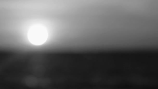 Чудове Барвисте Золоте Захід Сонця Жовтому Помаранчевому Кольорі Пляжній Панорамі — стокове відео